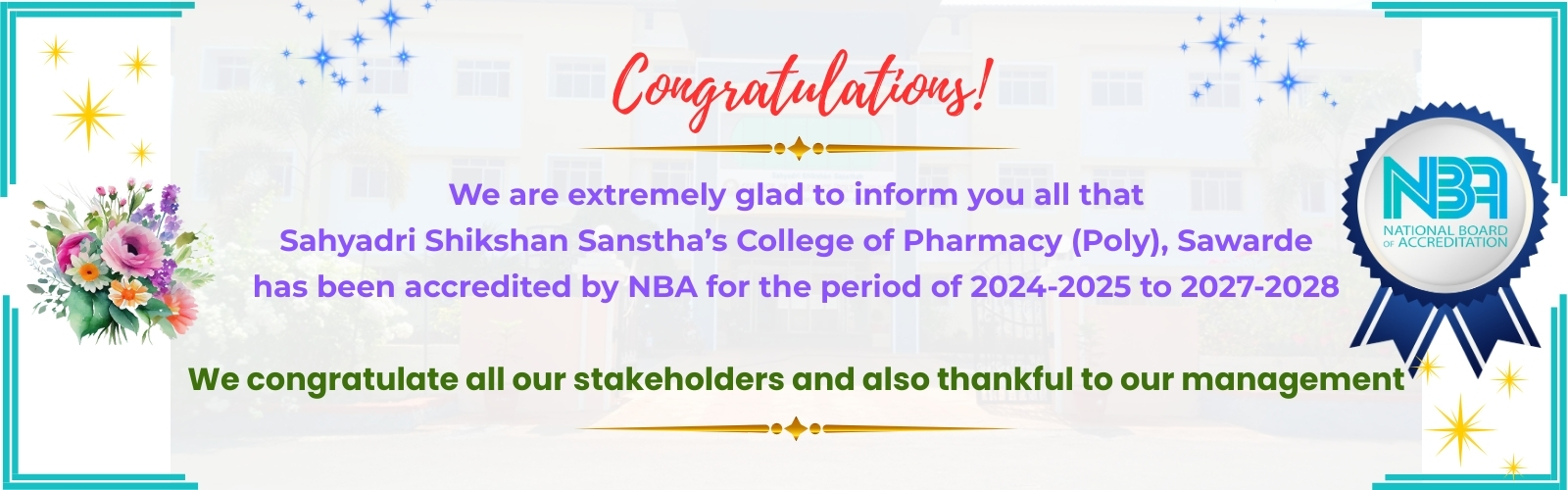 College of pharmacy sawarde